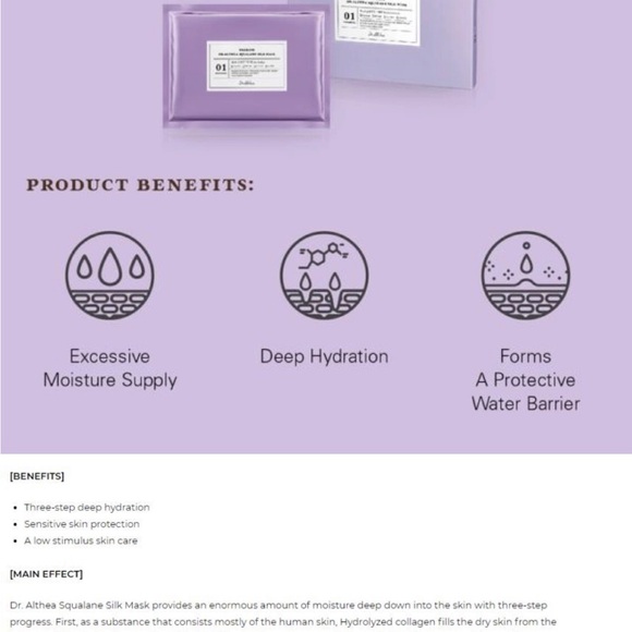 1 Dr. Althea - Premium Squalane Silk Mask - Picture 5 of 5